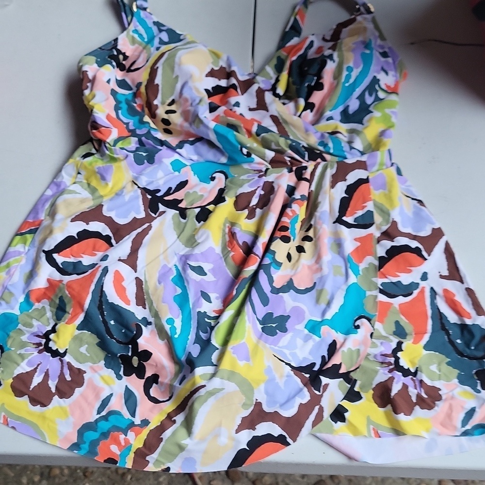 Swimwear Anne Cole, Calvin Klein, macys 4 for 1 one pc and 3 tankinis NWT 18 W - Picture 2 of 8